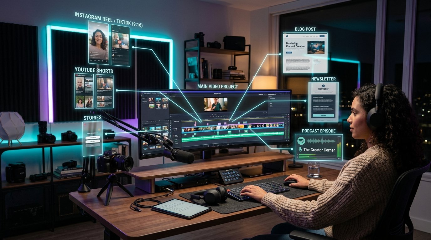 The Content Repurposing Playbook: Converting 1 YouTube Video into 10 High-Traffic Assets