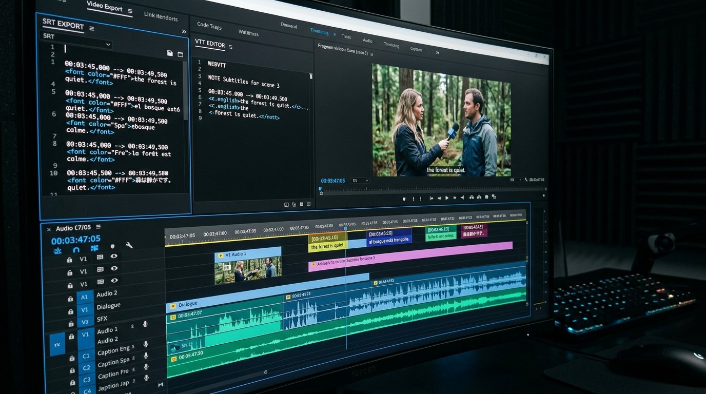 Mastering Subtitles, SRT Files, and Closed Captions: Technical Formats, Accessibility, and Global Reach